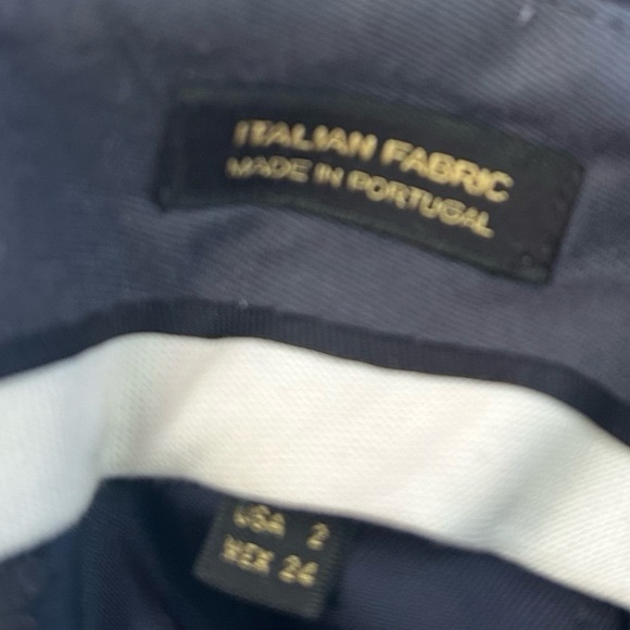 MASSIMO DUTTI WOMEN STRIPED DRESS PANTS ITALIAN FABRIC IN - Picture 8 of 9